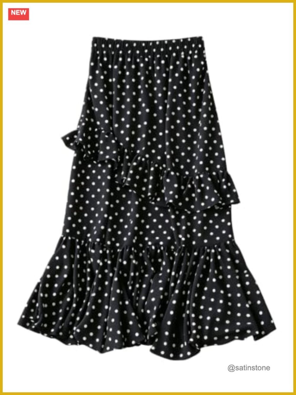 Polka Dot A-Line Ruffle Tiered Long Skirt for Women Vacation Party Outfit